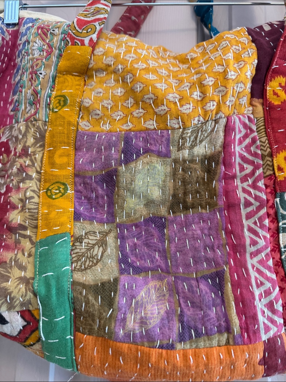 Kantha NWOT Colorful Patchwork Tote Bag - Multi - Picture 2 of 6